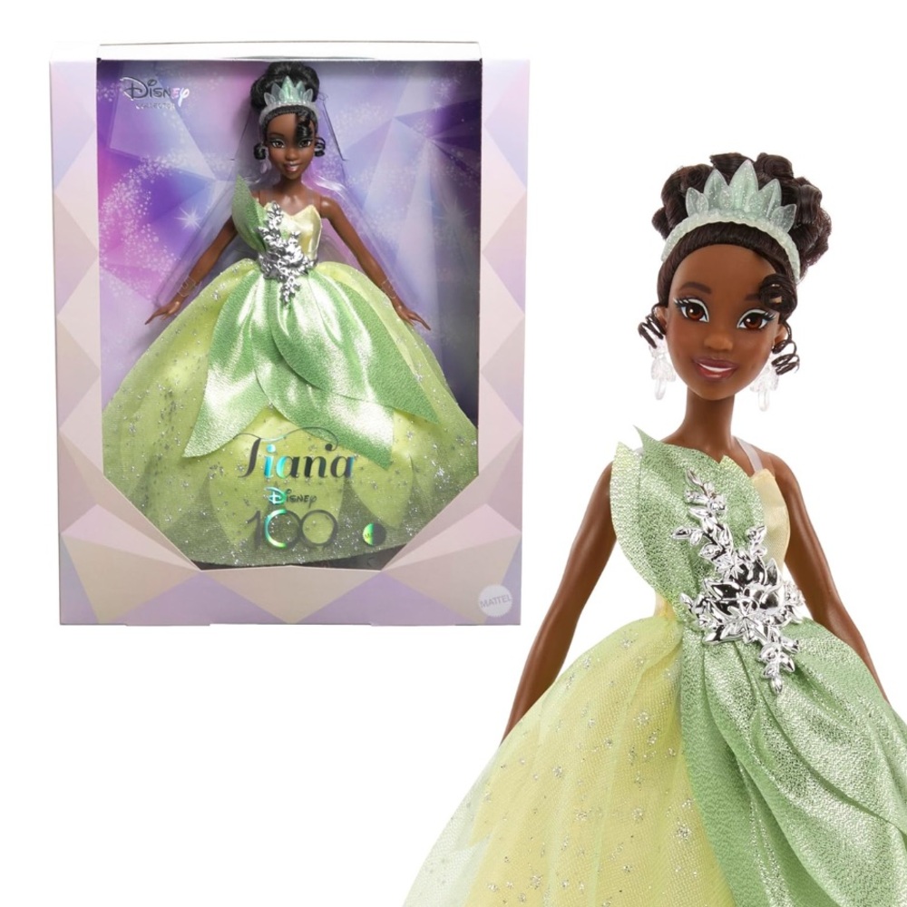 Mattel Disney Collector Tiana Doll Celebrating 100 Years The Princess & The Frog